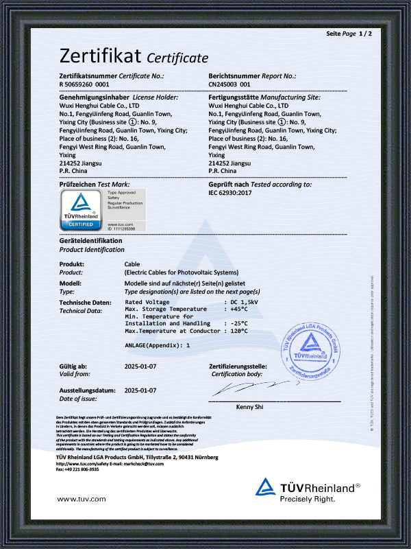 Fotovoltaisk certifikat - IEC Standard